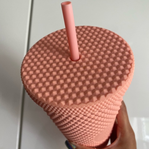 BNWT! STARBUCKS matte pink studded tumbler - Picture 3 of 4